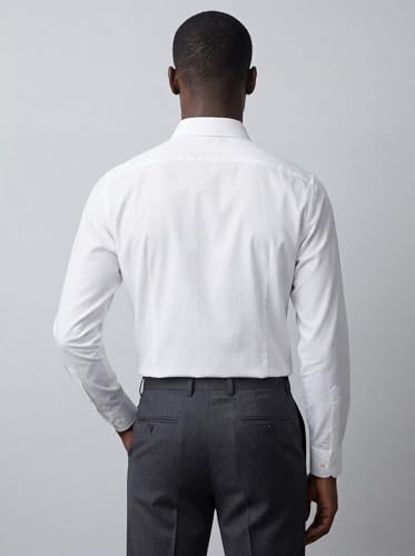 Image of INKAST Men's Cotton Blend Plain Formal Shirt | Full Sleeves Solid Shirts| Straight Regular Fit | Office and Regular Wear