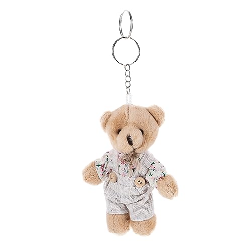 TEMPNAP 1 Pc colgante de mochila de oso colgantes muñeco de oso colgante juguete de peluche creativo colgante mini oso colgante de llaveros bolsa colgante Peluche corto súper suave Blue