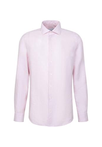 Chemise d'affaires homme lin slim fit manches longues vêtement été respirant