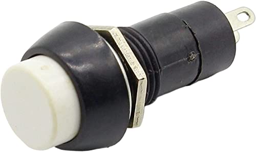 Interrupteur à bouton-poussoir 12mm lot de 6 commutateurs à verrouillage rouge et blanc