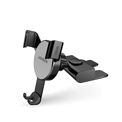 UGREEN Support Téléphone Voiture à Fente CD en Aluminium Porte Portable Voiture Universel CD Slot Compatible avec iPhone 14 Pro Max 13 12 11 Galaxy S23 S22 S21 Ultra Note20 Redmi Note 11 10