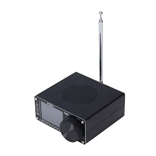 Receptor de rádio, tela de toque colorida de 2,4 polegadas Receptor de rádio amador de liga de alumí