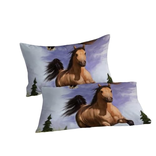 Housse de couette microfibre poney 3D hypoallergénique et douce - 7