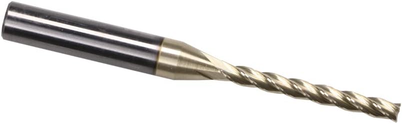 XUANFENG STF 435 UpCut Spiral CNC Router Bit 4 Flutes 3D Carving ZRN Coated Size: 1/8x1-1/4x 2-1/2" Shank 1/4"