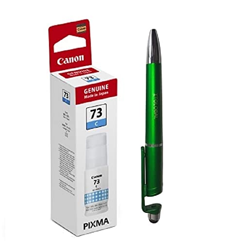 Canon 73 Cyan Ink Bottles with ITGLOBAL 3in1 Multi-Function Mobile Phone Stand, Stylus Pen, Anti-Metal Texture Rotating Ballpoint Pen (Very Colors) GI-73 Gi 73 Gi73-image-23