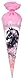 goldbuch 93 141 Geschenktüte 35 cm Luna, Geschwistertüte Rosa, Schultüte mit Motiv Pferd, Geschenkverpackung 35 x 11,5 cm, Zuckertüte aus Lackkarton mit Filzverschluss für Jungen und Mädchen