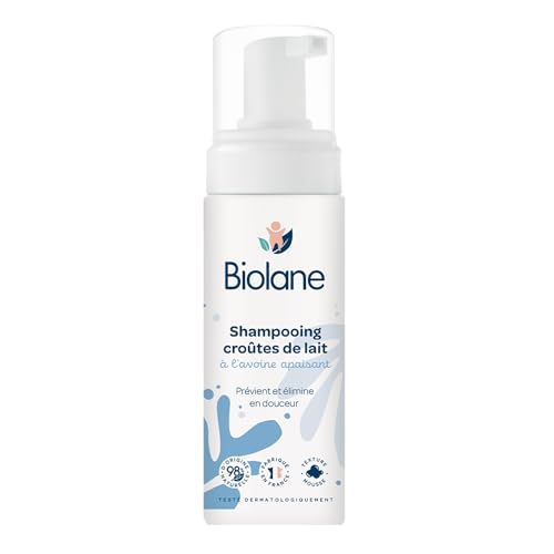 BIOLANE - Shampoing bébé Croûtes de lait 150ml - Traitement Doux - 98% Naturel - Apaisant - Testé Dermatologiquement - Fabriqué en France