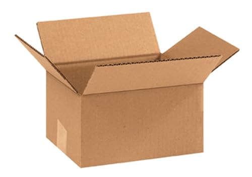 Image of Secure Seal - 9x7x5 Pack of 100 Corrugated Cardboard Packing Shipping Mailing Moving Carton Boxes