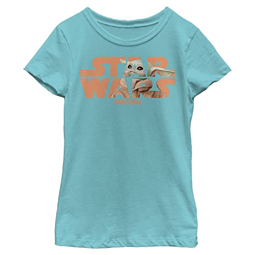 STAR WARS Mandalorian Looking Logo Girls Short Sleeve Tee Shirt
