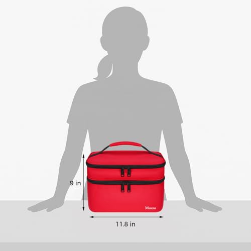 Image of Mancro Dual Layers Medicine Organizer Bag, Pill Bottle Organizer Storage with Lockable Zipper, Medication Travel Bag for Pills, Vitamins, Medical Supplies for Home Storage, XL
