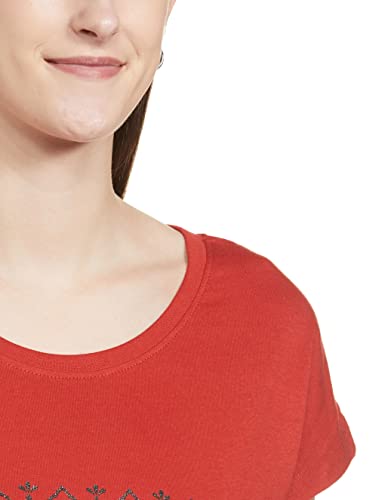 Image of Max Women Regular Fit Printed Round Neck T-Shirt