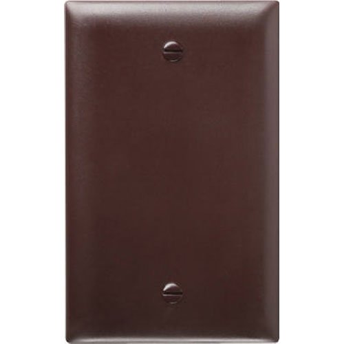 Pass & Seymour Wall Plate, Blank, Urea, Brown