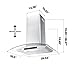 CIARRA Range Hood 30 inch Wall Mount Kitchen Vent Hood for Stove in Stainless Steel with Ducted Ductless Convertible Soft Touch Control AWS75502