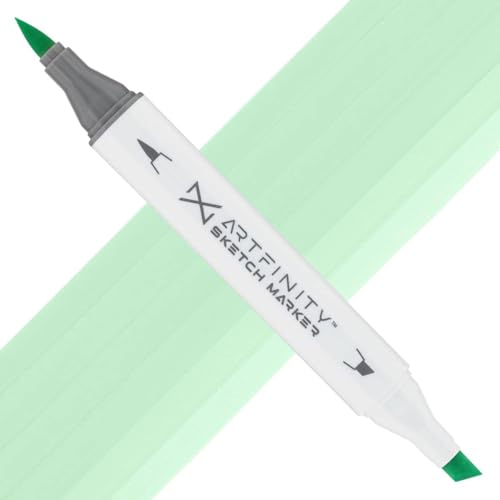 Artfinity Sketch Markers - Mint Cream G2-1, Vibrant, Professional, Dye-Based Alcohol Markers for Artists, Drawing, Travel, & More