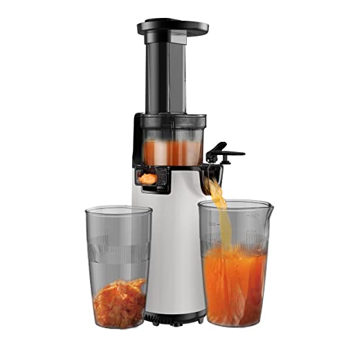 Slow Juicer, Separating Squeezers, Slow Rotation, Juicer, Small Mixer, High Juice Ratio, Not Easy to Oxidize, Compact, Fruits, Vegetables, Vitamins, Enzymes, Freshness Keep, Fresh Juice, Recipes