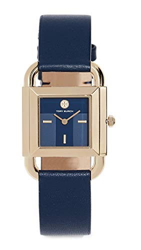 Tory Burch Women's The Phipps Watch, 29mm, Navy/Gold/Navy, One Size