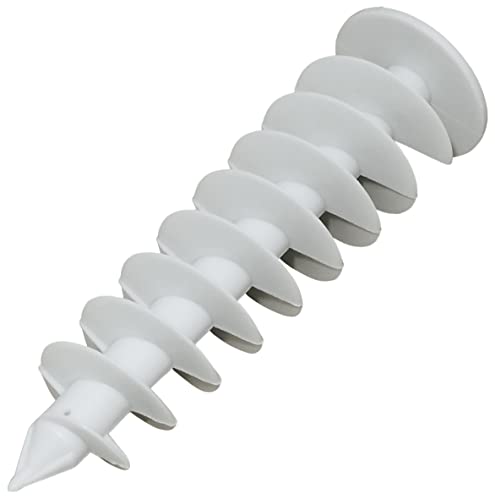 Miniatura 2 de Aerzetix - C57880 - Juego De 10 Tacos Helicoidales Ø8x85mm Para Fijación En Aislamiento De Poliestireno Poliuretano Eps Xps - Para Tornillos 4.0-4.5mm - Diámetro De Cabeza 25mm - En Plástico