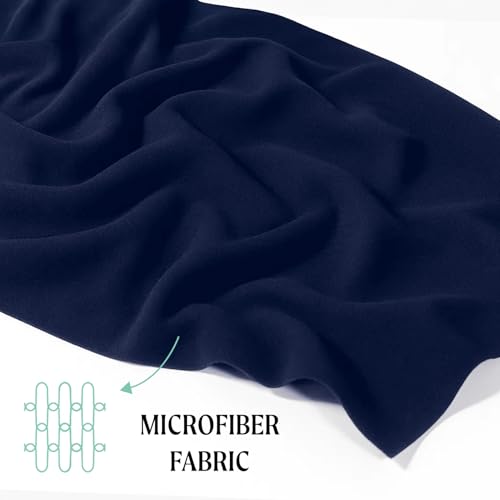 CALZITALY Pack 4 Pairs Opaque Knee High Socks, Microfibre Knee High Pop Socks | Black, Blue | 40 DEN | Italian Hosiery