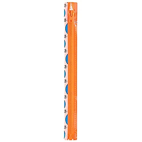 Opti Zip Fastening, 100% Polyester, 00693 Orange, 50 cm, #00693 Orange