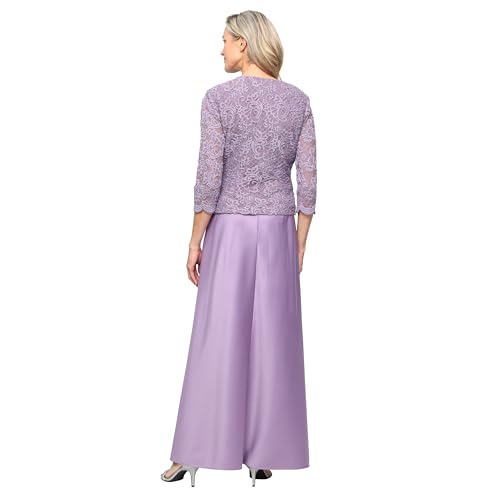 Image of Alex Evenings Womens Two Piece Mother of The Bride Dress with Lace Jacket