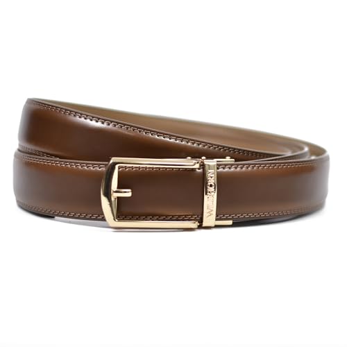 Image of WildHorn Men's Genuine Leather Belt for Men| Premium Auto-Lock Buckle | Adjustable up to 48 inch | Formal & Casual Wear | Micro-Adjust Fit | Stylish Gift Box Included