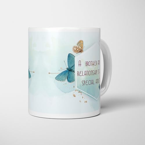 Image of Raksha Bandhan Gifts Printed Mug with Keychain Best Rakhi Combo Gift for Brother & Sister Rakshabandhan Return Gifts for Sister White 350ml Coffee Mug(Pack of 5)(Combo Set)(RMCKRCG1008)