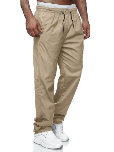 Comdecevis Mens Casual Drawstring Sweatpants with Utility Pockets Gym Cargo Joggers Pants for Men Dark Khaki XL