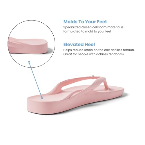 Image of Archies Arch Support Flip Flops for Men & Women - Orthotic Sandals for Plantar Fasciitis Relief - Lightweight, Cushioning, Shock-Absorbing Thong Sandals for Walking, Foot Pain & All-Day Comfort