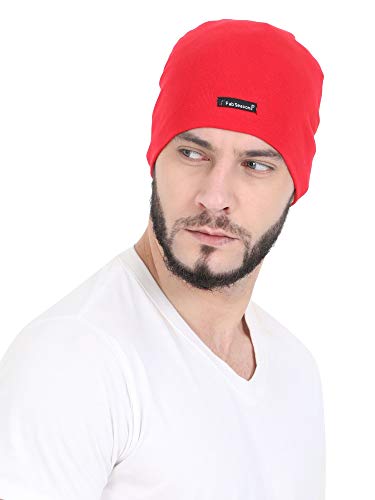 Image of FabSeasons Unisex Cotton Cap (WC48 Red Free Size)