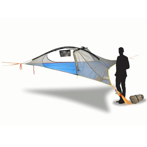 Tentsile Flite+ V3 Lightweight Camping Tent Hammock, Portable Treehouse for Backpackers, Backyards, Nature Lovers, Designed in The UK (Dark Grey)