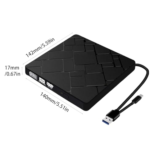 Graveur DVD externe Type C ordinateur portable lecteur CD PC bureau USB - 6