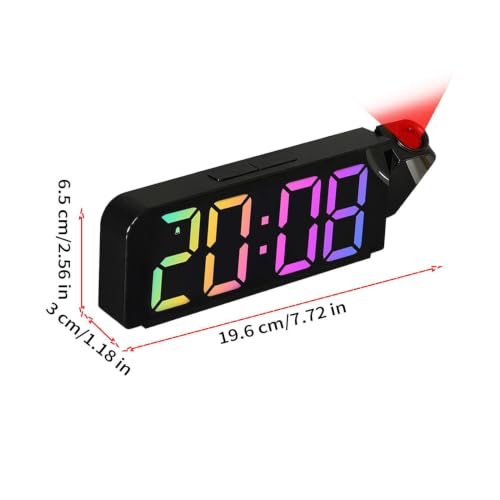 Reloj digital con proyección de hora y pantalla LED: el despertador nocturno para adultos 8