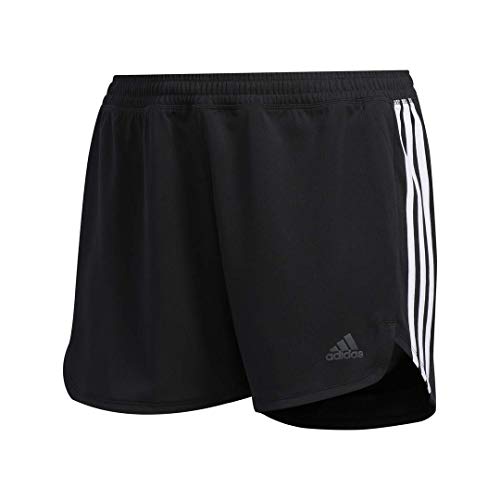 adidas Women's 3-Stripes Knit Short Black/White 2X