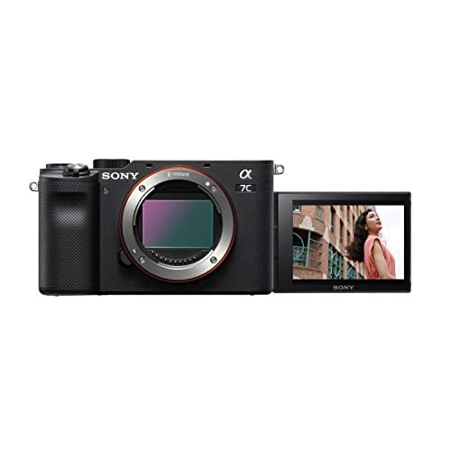 Sony Alpha 7C Spiegellose E-Mount Vollformat-Digitalkamera ILCE-7C (24,2 MP, 7,5cm (3 Zoll) Touch-Display, Echtzeit-AF) Nur Body - Schwarz