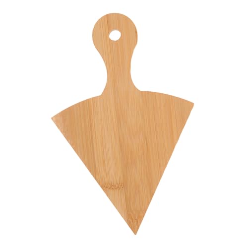 GRIRIW Bamboo Pizza Peel Paddle Handle Multi-use Serving Cutting Board Bamboo Perfect for Pizza Bread Fruits Veggies Space-saving Design