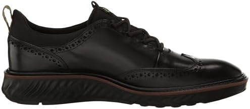 ECCO Men's ST.1 Hybrid Brogue Oxford, Black, 9-9.5 | Image 5