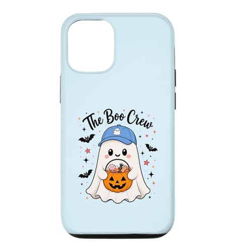 Funny Boo Crew Dad Ghost �x�[�X�{�[���L���b�v �n���E�B�� �t�@�~���[ �X�}�z�P�[�X iPhone 12/12 Pro �p