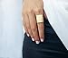 Simple Gold Geometric Rings for Women, Square Fashion Ring, Band Everyday Ring Jewelry