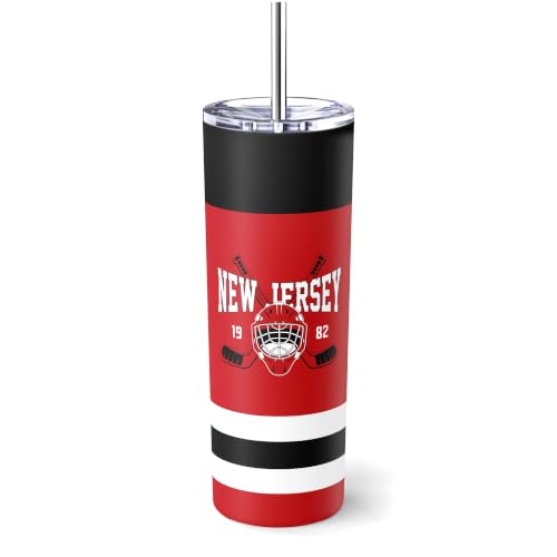 Image of ANTKING New Jersey Tumbler 20oz Travel Mug Custom Name Number Gifts | Stainless Steel Insulated Coffee Cup for Men Women