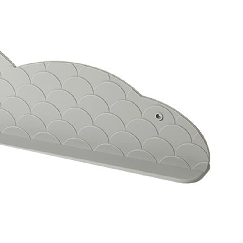 Sink Splashing Guard, Kitchen Sink Water Splashing Guard Silicone Water Splatter Guard with Suction Cup for Dishes Washing(Light Gray)