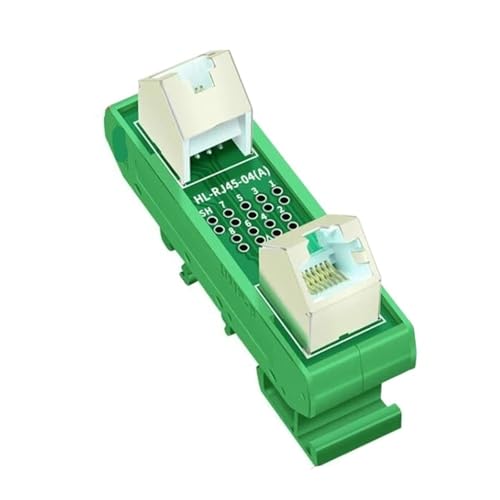 Répartiteur RJ45 femelle femelle pour rail DIN 45 degrés HL-RJ45-04-A