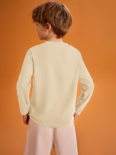Image of Haloumoning Kids Boys Long Sleeve Crewneck T-Shirts Tee Tops 5-14 Years