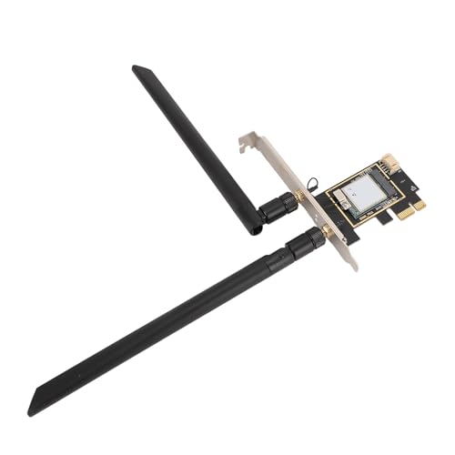 Fabater Tarjeta de Red Inalámbrica PCIEx1 5400Mbps con Bluetooth 5.3 y Soporte MU-MIMO 6G para Computadora de Escritorio y Laptop miniatura 3