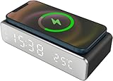Ricarica wireless: questa sveglia con ricarica wireless universale supporta tutti i tipi di cellulare di ultima generazione.