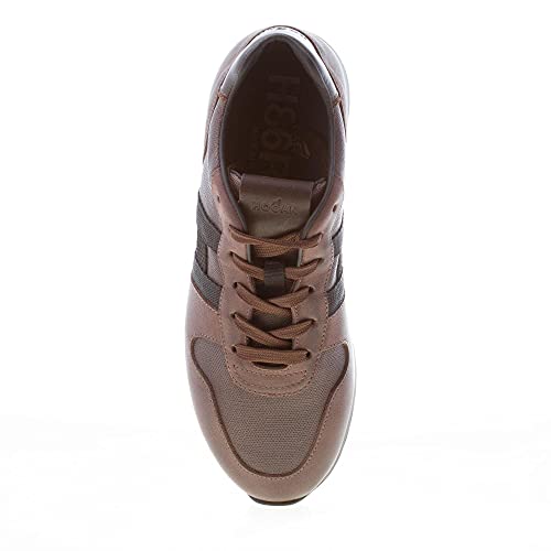 Hogan Uomo H429 Sneaker in Pelle Saffiano Marrone