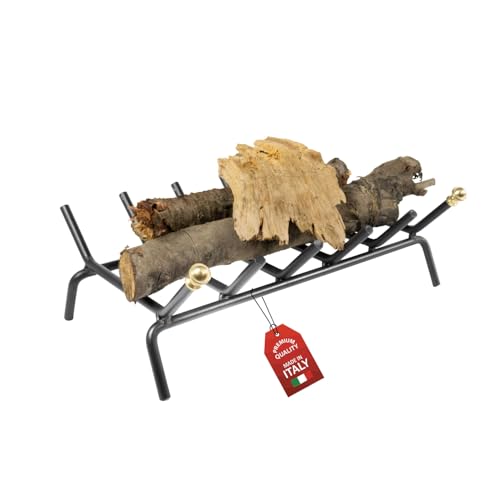 MOHOME Brucialegna per Camino in Ferro Nero Made in Italy