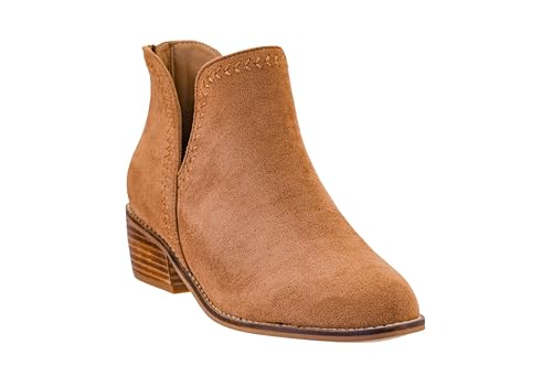 Corkys Footwear Bluffin Bootie, Stylish Bootie with Cushioned Insoles For All Day Wear, A Full Heel Zip For Easy On and Off, and Stitching Along The Upper For Character3