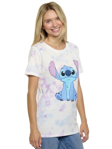 Disney Women's Stitch Tie-Dye T-Shirt, Official Lilo & Stitch Merchandise, Graphic Tee, Character Top, Regular & Plus Size3