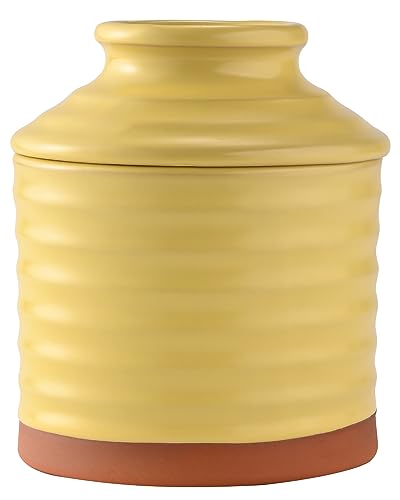 KILNGPT französische butterdose,butterdose keramik Butterbehälter für Frisch Aromatisierte Butter, butterdosen mit deckel...