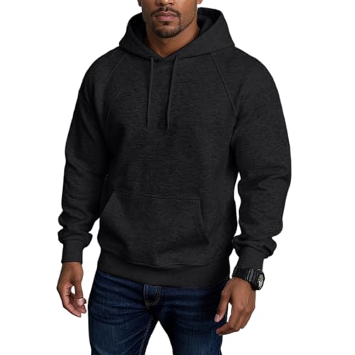 Ymosrh Men's Hoodies, Long Sleeve Casual Sports Pullover Jersey Sweatshirts with Pocket, M-3XL